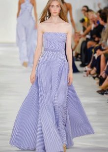 Strapless nautical dress