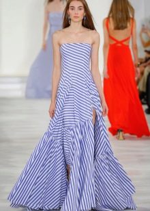 Designer strapless dress