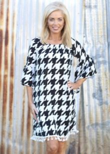 Robe Coton Pied de Poule