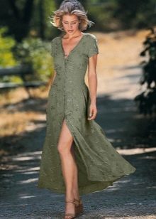 Brocade wrap dress