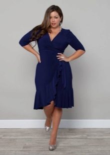 Jersey plump wrap dress