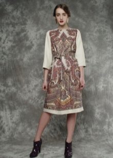 Robe de châles Pavloposad avec manches