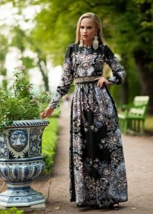 Robe foulard noire
