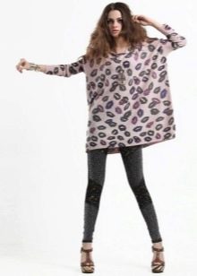 Bat dress with leggings