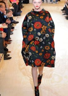 Bucket dress with colored boots