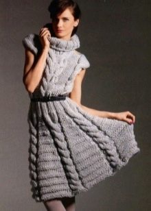 Knitted woolen dress