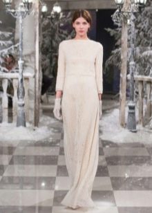 cashmere floor-length dress