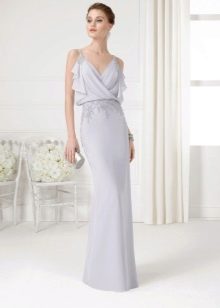 Robe de soirée en crêpe de Chine