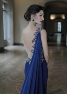 Greek style open back dress