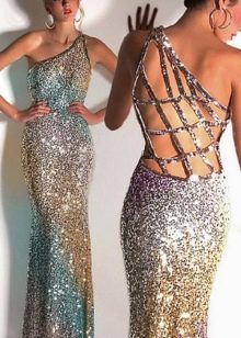 Open back dress with straps