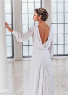 Long Sleeve Open Back Dress