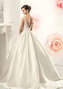 Lush open back wedding dress