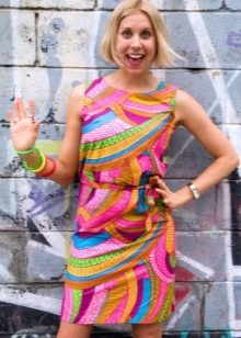 60s multicolored dress