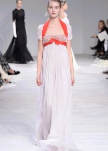 Empire style dress with contrast tape