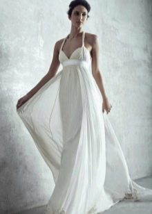 Empire style dress with straps