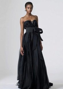 Empire style dress black