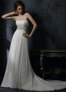 Empire style dress selection of jewelry