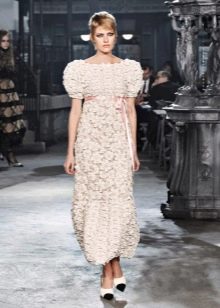 Empire style puff sleeve dress