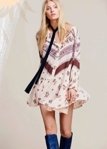 Boho style short dress