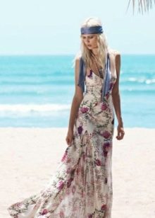 Boho style mermaid summer dress