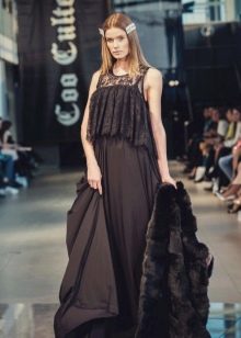 Boho style evening dress to the floor