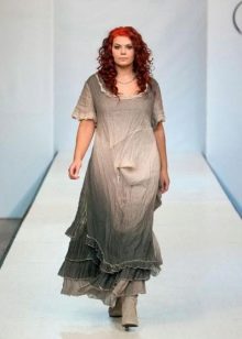 Boho style dress for plump loose