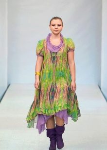 Boho style dress for chubby mogos