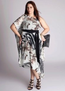 Boho style dress for plump short