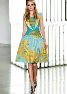 50s print dress