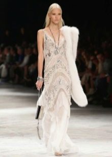 Retro floor-length dress