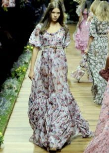 Color hippie dress