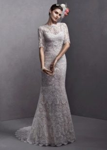 Guipure wedding dress