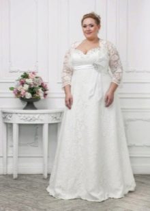 Wedding dress for full