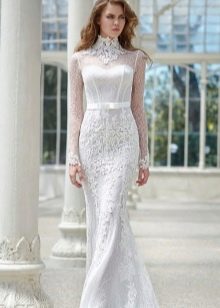 Straight wedding dress