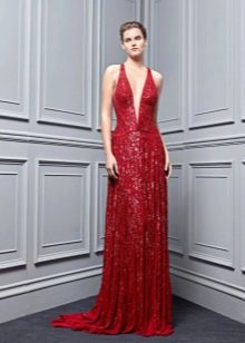 Slim-fit dress burgundy