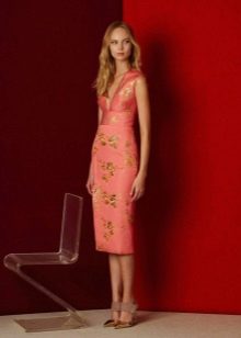 Fitted dress pink