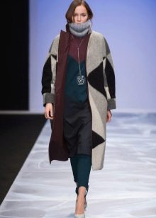 Knitted winter tunic dress
