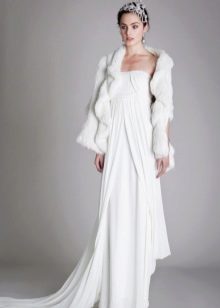 Winter wedding dress with jacket