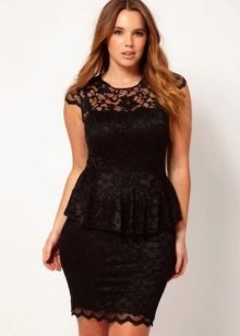 dress with peplum for overweight girls