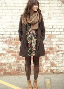 Brown tights for the dress
