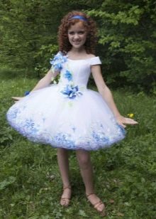 Short tutu dress for girls white