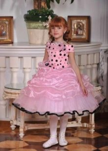 Lush dress in retro style short for girls
