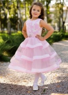 Fluffy dress for girls A-line