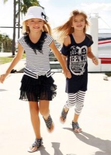 Summer dress for girls sea