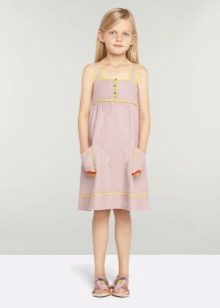 Summer sundress for girls 5-8 years old