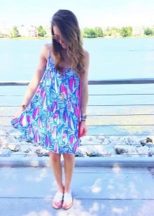 Summer sundress for a girl of 11 years old