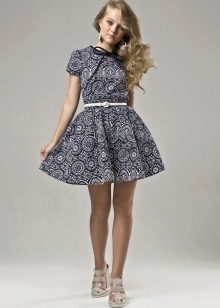 Summer short fluffy dress for girls 12-14 years old