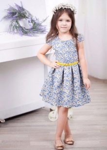 Summer dress for girls knee-length