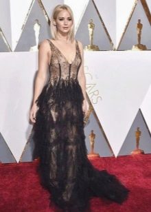 Fashionable long dress with fringes of the spring-summer 2016 season