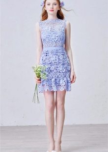 Fashionable lace dress spring-summer 2016